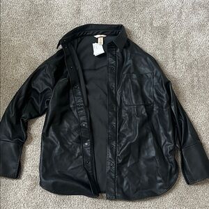 H&M Black Button Down Shirt